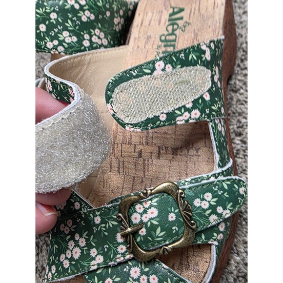 Alegría Sierra Green Acres Sandal Size 40 US 9.5 Clogs Straps Floral Boho - Picture 5 of 10